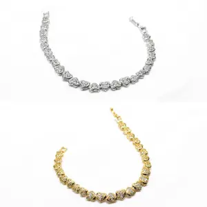 Eldwell Jewellery Gelang Rantai Love Permata Kecil EWJ - G90