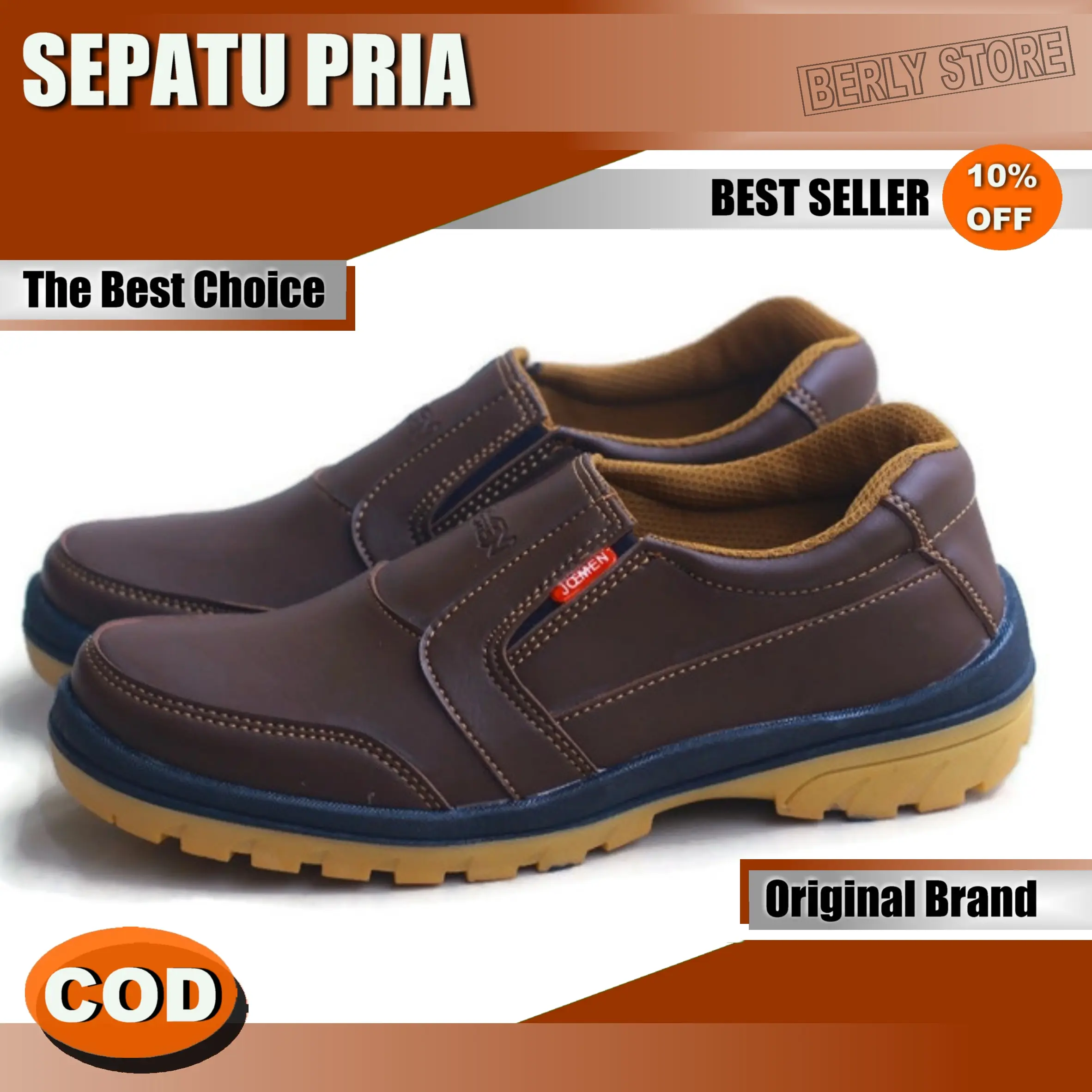 SEPATU CASUAL PRIA J 40 SEPATU SLIP ON ORIGINAL IMPORT