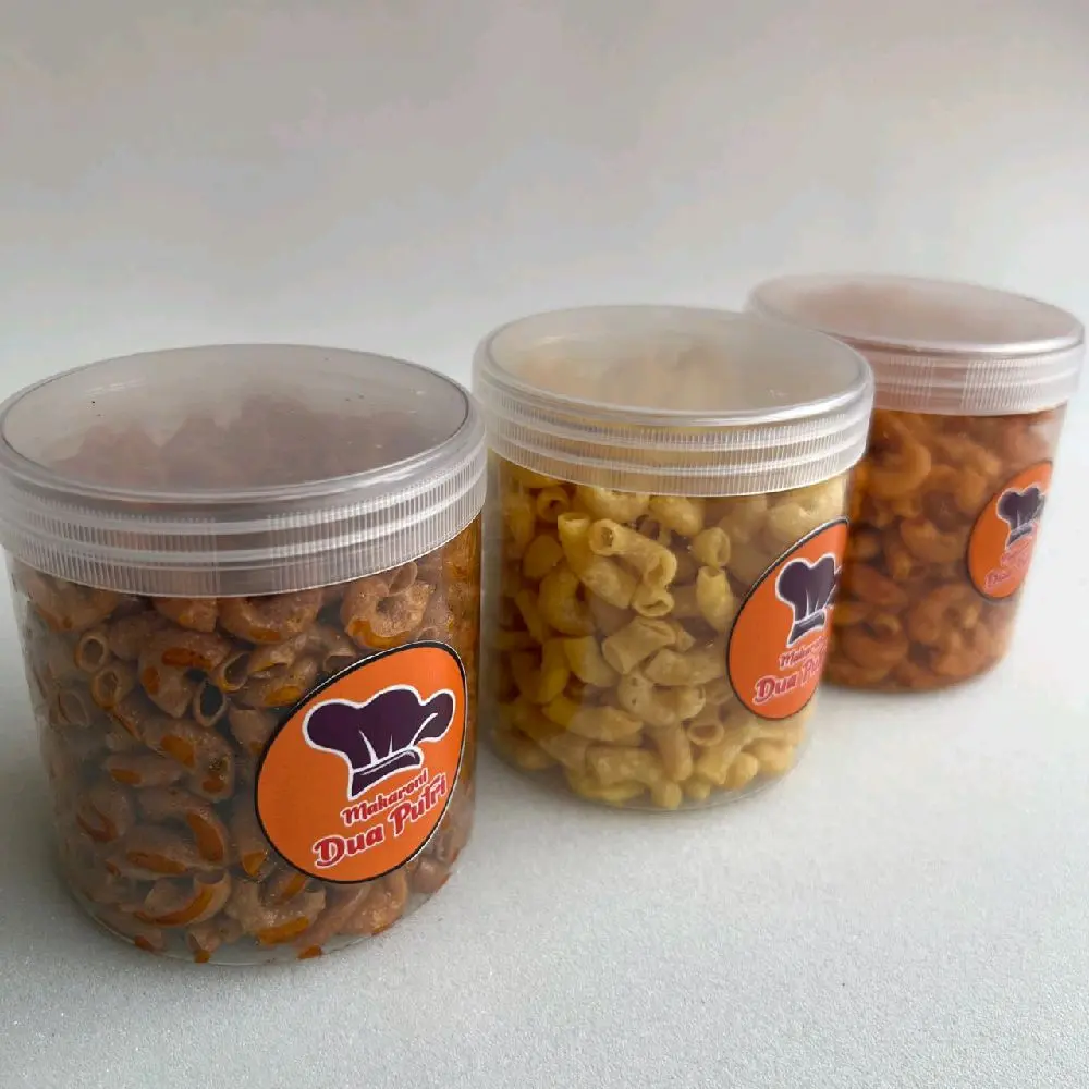 MAKARONI DUA PUTRI 600ML PEDAS CIKRUH ORIGINAL Camilan Food Toples