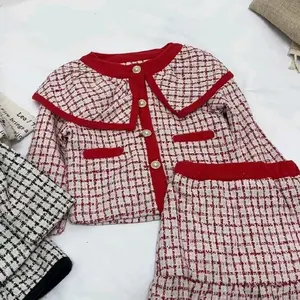 Set rok tweet anak, bahan bagus,cantik kancing aktif 271