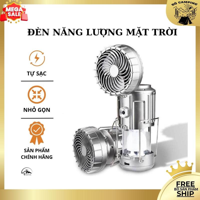  Đèn Năng Lượng Mặt Trời Đèn Tích Điện 3in1 siêu sáng - Kèm Quạt Tích Điện Tiện Lợi YPX9 đèn pin thông minh đèn di động 