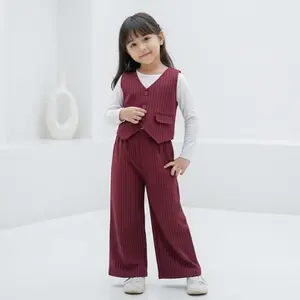 PROMO Setelan Anak Set Baju Celana Anak Perempuan Korean Style Semiwool Usia 1-10th