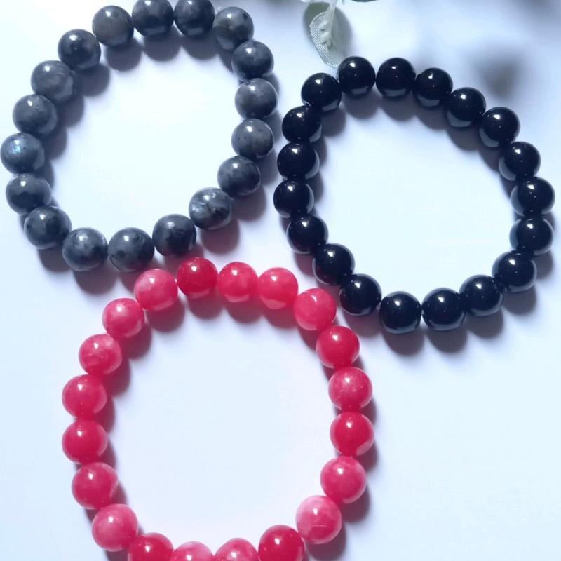 Gelang Batu Alam Aneka Warna PilihanBros Hijab Kawat Tembaga Merah Oval 0