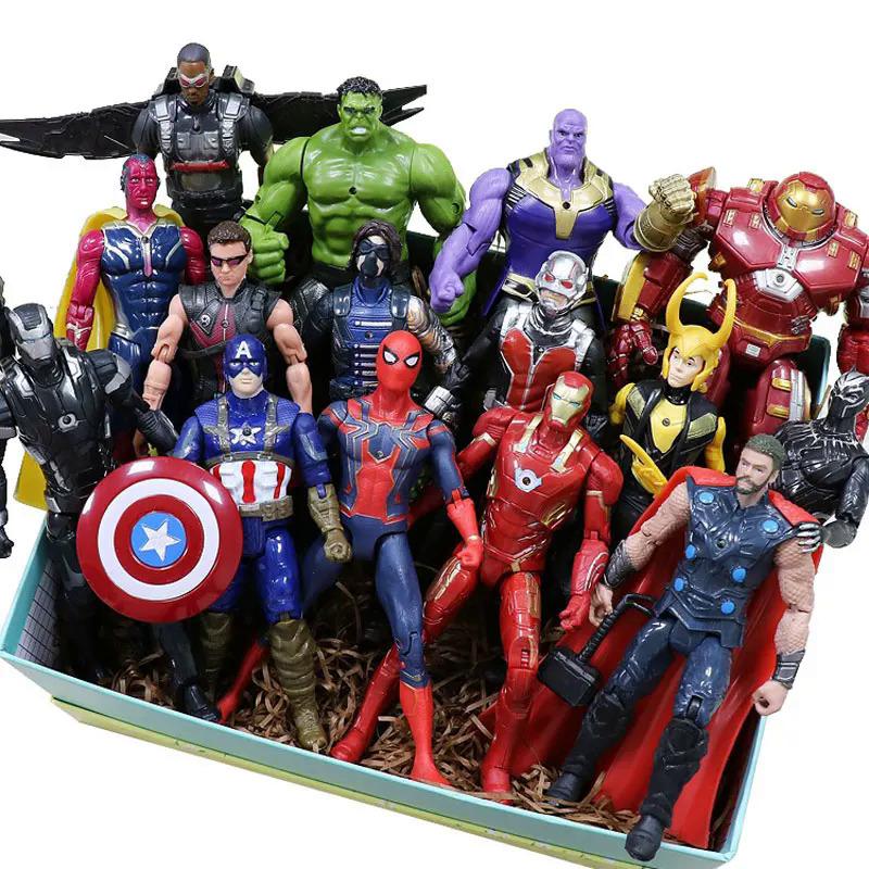  Đồ Chơi Mô Hình Hành Động Marvel Avengers Nhân Vật: Đội Trưởng Mỹ Người Nhện Người Khổng Lồ Lùn Người Sắt Thor Búp Bê Nhân Vật Siêu Anh Hùng 16cm Thích Hợp Làm Quà Tặng Trẻ Em 