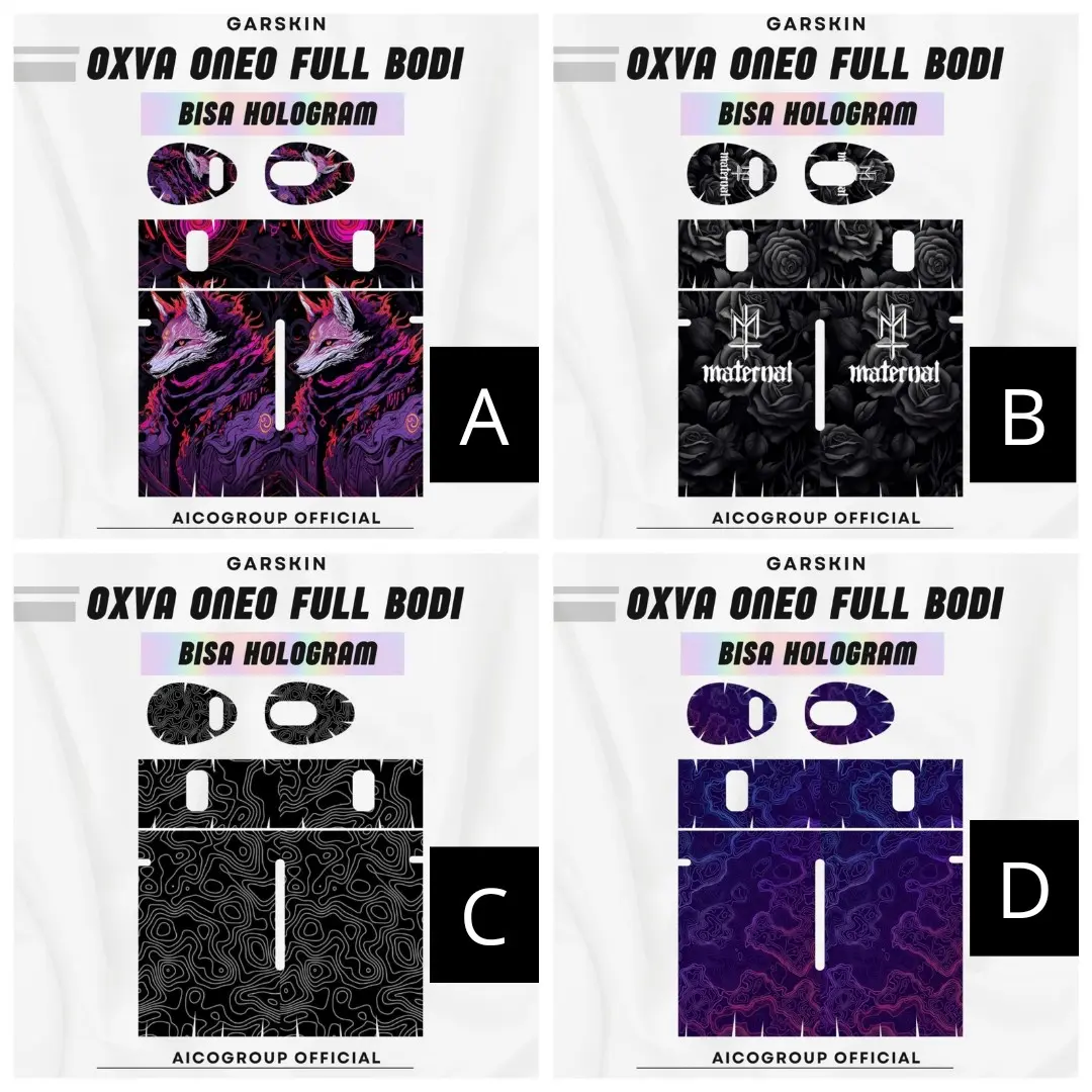 JAKACUSTOM - Stiker Oxvha οחꫀο Bisa Hologram Bisa Custom Anti Air Tahan Lama