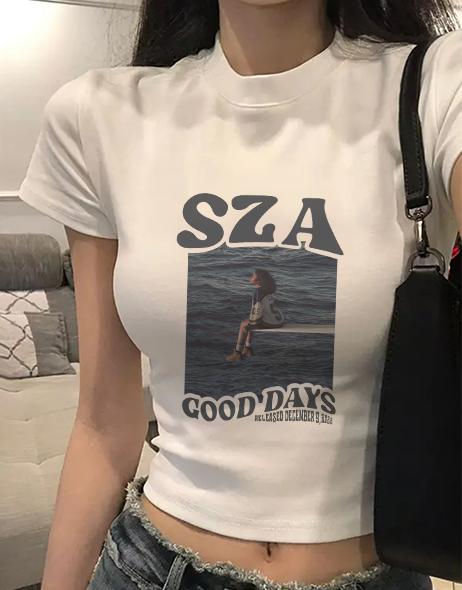 LYBH 006-004 Baju Pendek Wanita Tshirt Kaos Korean Style Crop Top Ketat Putih Polos Wanita Tshirt Kaos Korean Style Korea  Print  Street Style Baju Basic Crop Top y2k Muda Atasan Kaos Hitam 2