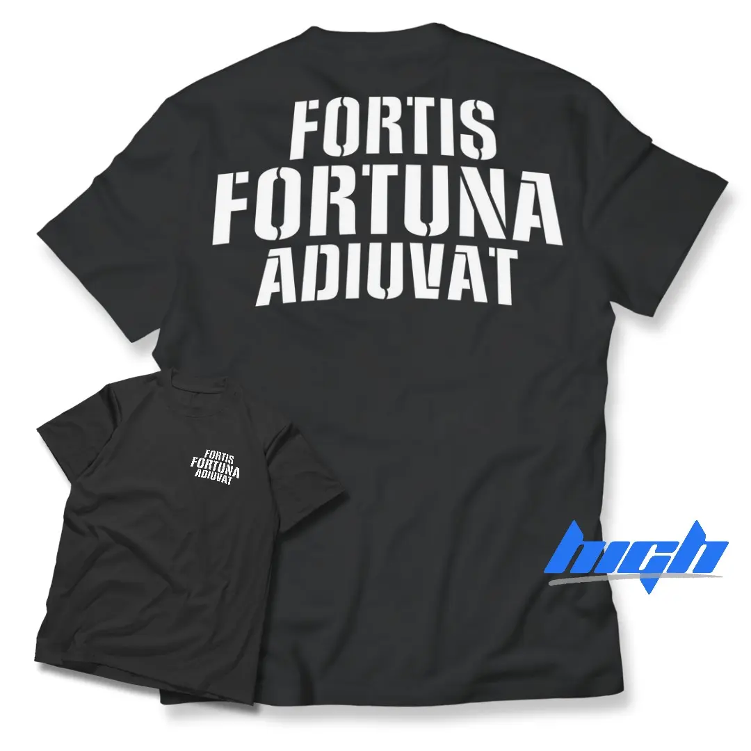 KAOS FORTIS FORTUNA ADIUVAT / HIGH BRAND TSHIRT PREMIUM / COTTON COMBED 24s