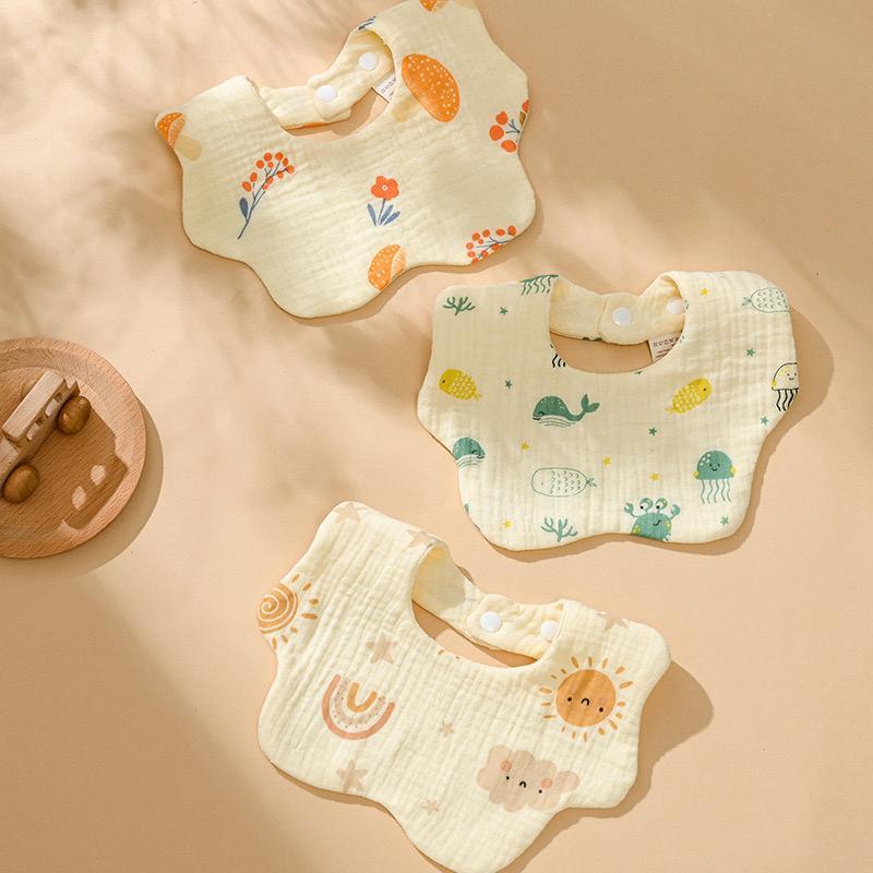Lavelee Shop | Celemek Bayi Lingkaran 360 / Bib Slabber Bayi Besar Cotton / Tatakan Air Liur Anak / Celemek Makan Bahan Tebal Halus Lembut Premium Motif BB08 3