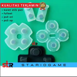 10 SET Karet tombol stik ps3 ori Karet stick ps3 op original pabrik