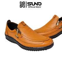 Gambar SUNO Leather Sepatu kasual material kulit sapi outsole karet model slip on zipper Kode SUNO-102T Reborn - Hitam, 39 dari SUNO LEATHER STORE Kab. Tangerang 3 Tokopedia