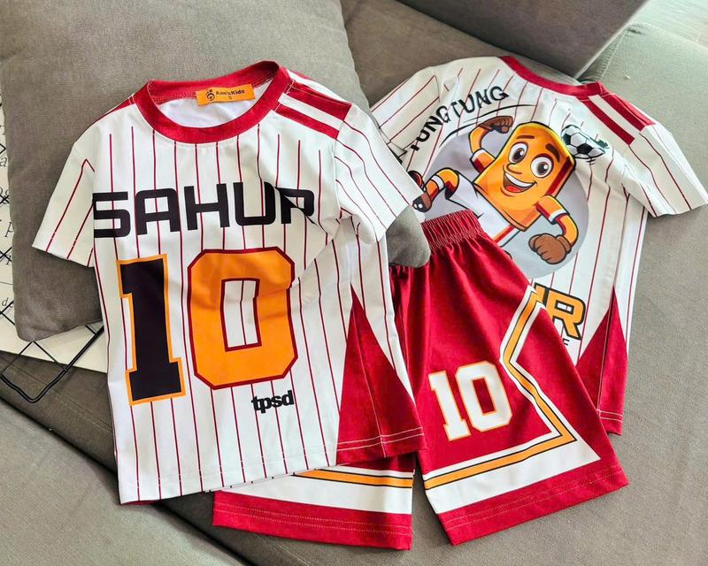 [G27] 12-45kg Bộ quần áo bé trai hiphop chất thun lạnh thái họa tiết in 3d thể thao mặc thoải mái mát mẻ ở nhà