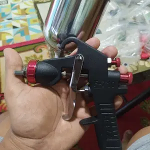 XAPR spray gun F710 14 lubang alat semprot cat nozzle 1,5mm tabung atas 400ml kualitas sama meiji