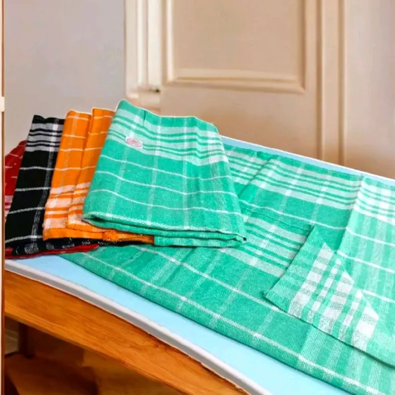 Power Shop (Paket Isi 12 pcs)Kain Lap Dapur Motip Kotak Ful  4 Warna Serbet Cuci Serba Guna 1