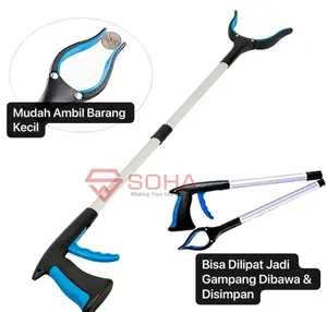 Alat Penjepit Sampah Tongkat Ambil Barang Grab Stick Aluminium Alloy Kuat Serbaguna Jepitan Sampah Bola PCK-13