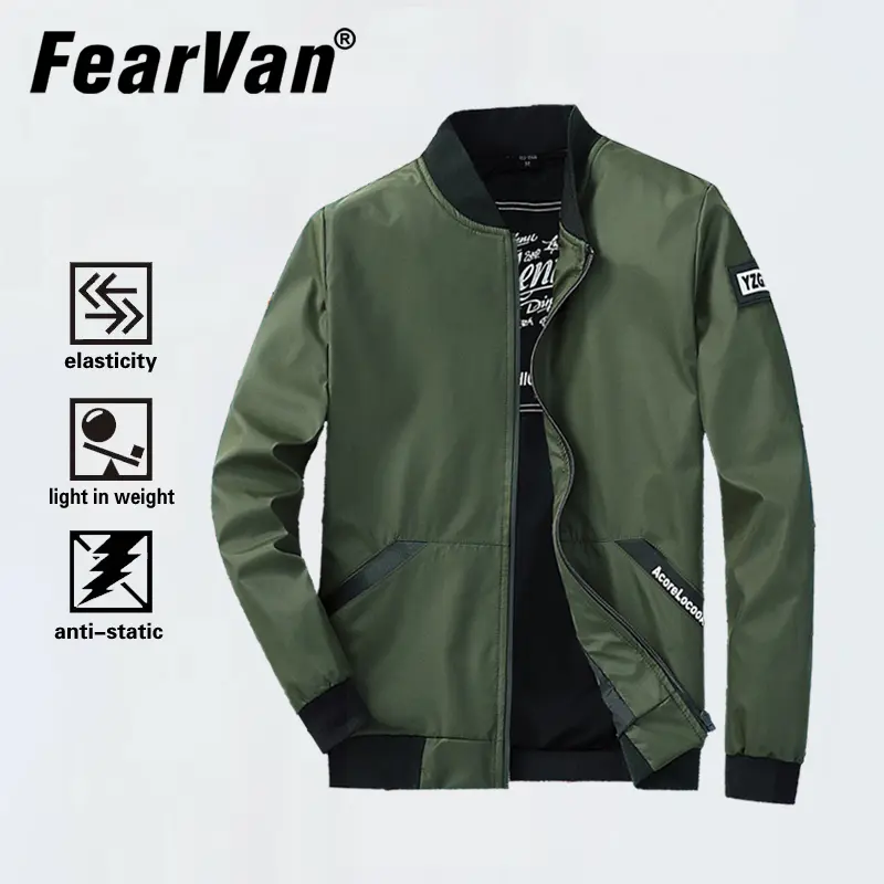 Jaket Penerbangan, Pakaian Kerja Lelaki, Gaya Jalan Tinggi, Kolar Berdiri Jaket Besbol, Jenama Trendi, dengan Zip dan Reka Bentuk Cantik, Pakaian Luar Gaya untuk Musim Luruh dan Musim Sejuk, Sesuai untuk Pasangan