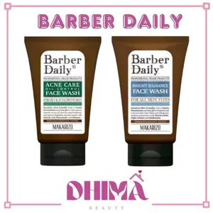 [2 PCS] BARBER DAILY BRIGHT RADIANCE FACIAL WASH FACE WASH / DAILY ACNE CARE OIL CONTROL FACE WASH / MAKARIZO