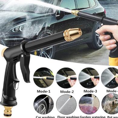 Sepaket Semprotan New Semprot Taman Steam Cuci Mobil Motor - Selang Air Serat Benang Cuci Motor Mobil 2MM - Selang Air Plus Nozzle Semprotan Model Hitam 3