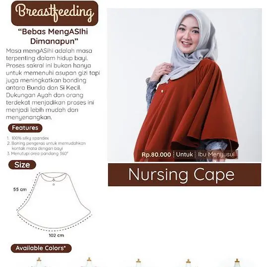 CuddleMe Nursing cape Apron menyusui cuddle me 1