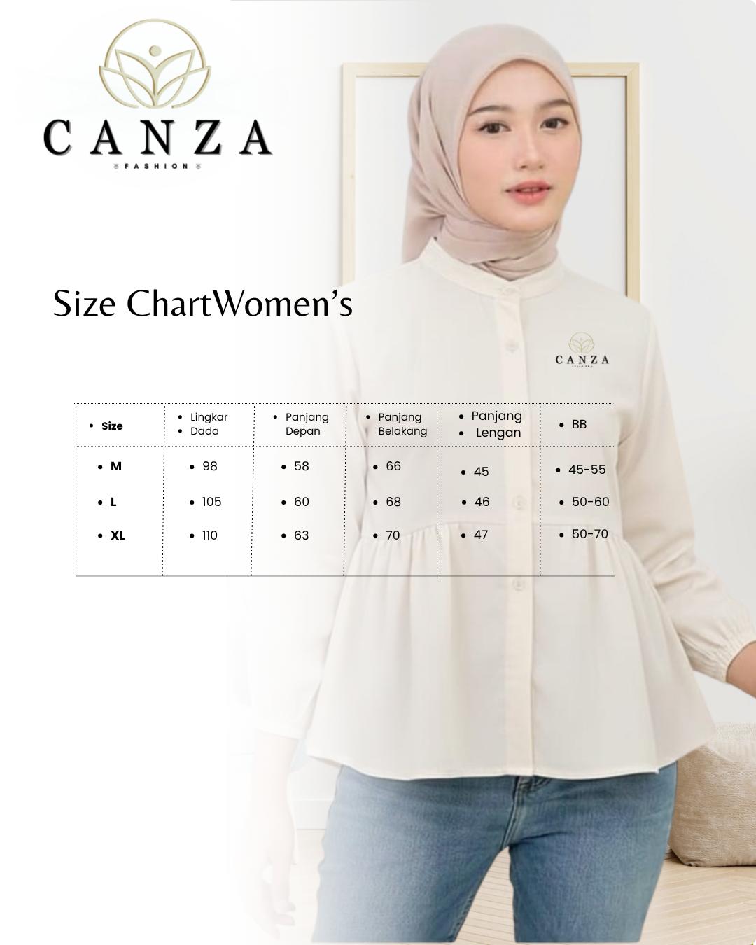 Kemeja Katun Loose Fit Wanita | Blouse Casual Premium | Fashion Hijab Muslim