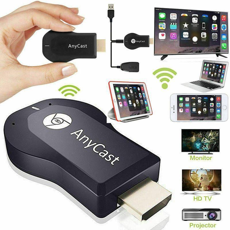 Bộ Thu màn hình Wifi, Anycast M9 Plus, Chức năng Casting, Tương thích với máy tính và máy chiếu, Miracast HDMI TV Stick, Tương thích với SeaSpark, M4 / M2 Plus 1
