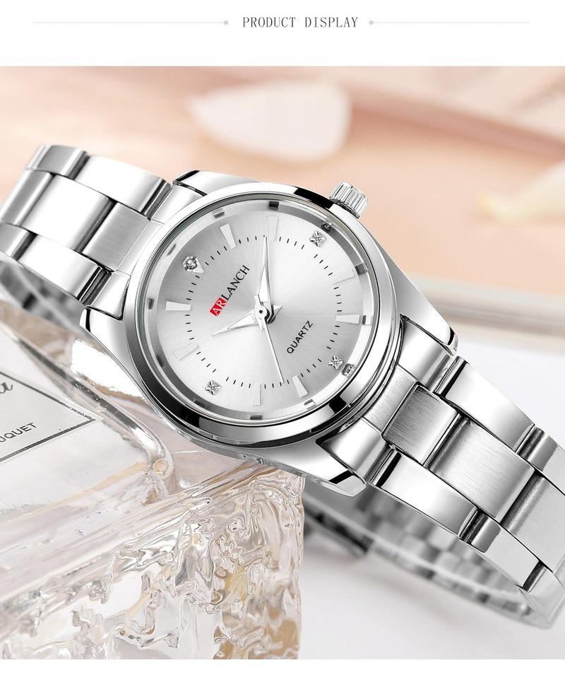Product Introduction of ARLANCH Simple Korean Style Women's Watch Trend Quartz Waterproof Stainless Steel Watch 310 28