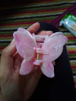 Product Review of ED - 6.5CM JEPITAN RAMBUT BUTTERFLY MARBLE FASHION KOREAN PREMIUM / JEDAI KUPU KUPU GLOSSY DOUBLE WINGS from m**a 0