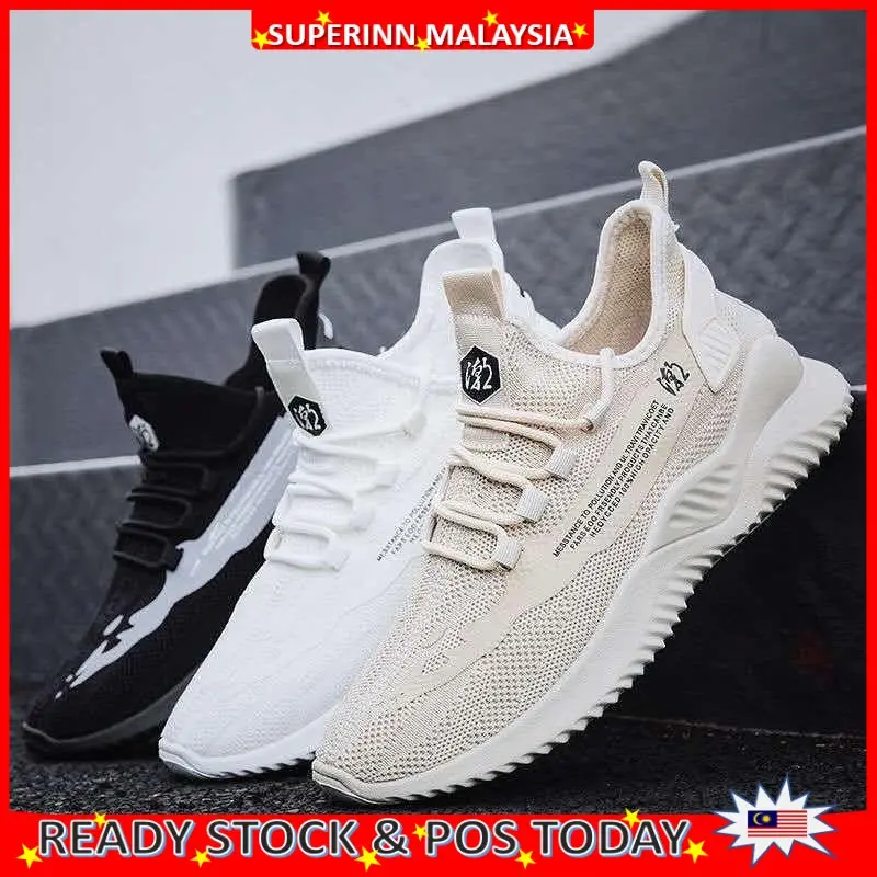 SUPERINN MALAYSIA Men Sneaker Sport Shoe Kasut Lelaki Casual Breathable Running