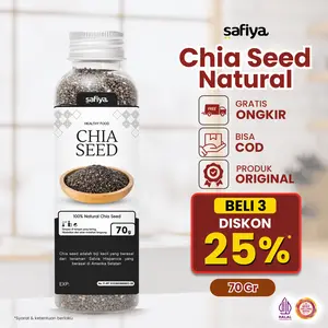 Safiya Chiaseed Organik 70 Gram Chia Seed Natural Premium