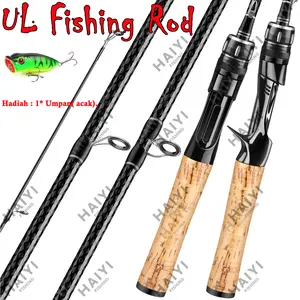 Spinning Baitcasting Casting Fishing Rod Fishing Pole Joran Pancing Bahan Ultra Ringan Panjang 1.68m/1.8m/1.98m Grosir Pancing Murah Satu Set Alat Mancing Profesional Lengkap Joran Fihisng Gift