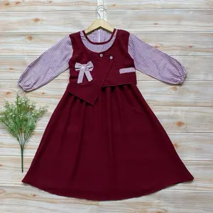 BAJU GAMIS SYANIA ANAK PEREMPUAN MODEL TERBARU 1-12 TAHUN BAHAN CRINKEL Muslim