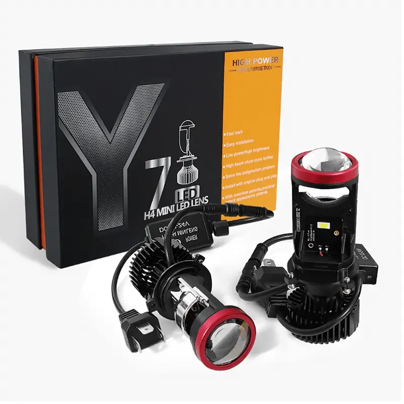 Premium Lampu Utama LED H4 Original Y7D 45w High Low DC PUTIH PUTIH