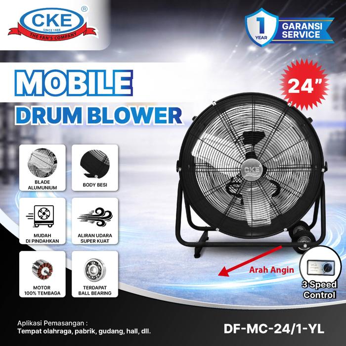 Gambar CKE Mobile Drum Fan 24 Inch 220V Kipas Angin Industri Blower Gudang Pabrik Besi Heavy Duty Speed Control Ball Bearing dari Kipas Online CKE Kota Administrasi Jakarta Barat Tokopedia