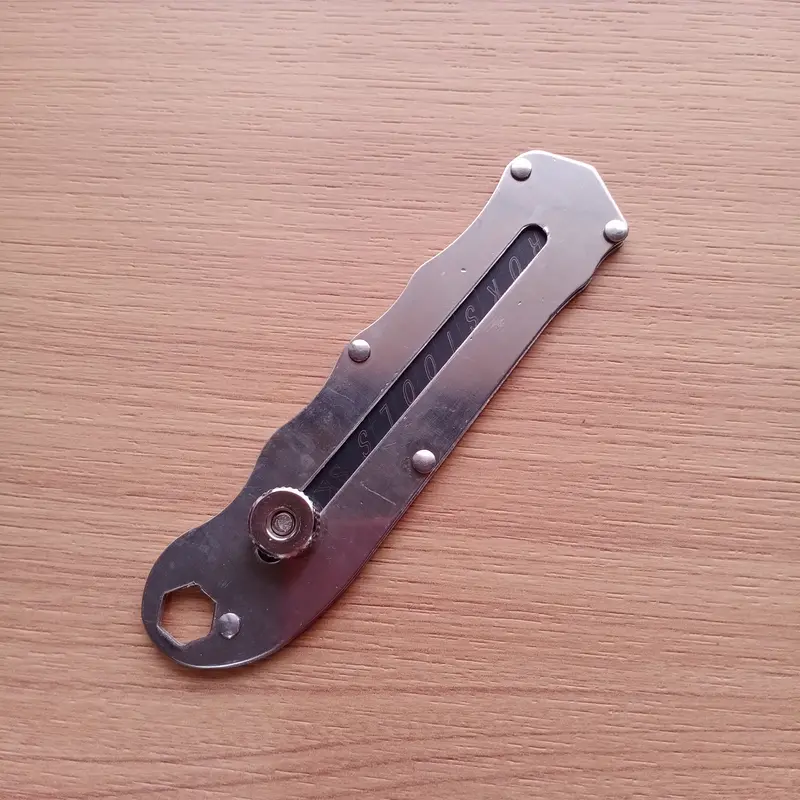 Pisau cutter stainless 9in1 kater tajam multifungsi pembuka tutup botol penggaris 1