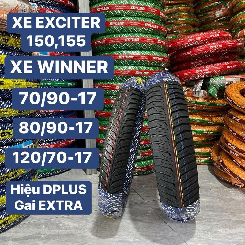 ( UT DRC ) Lốp Xe EXCITER và Xe WINNER ( Không Săm)  gai Extra (383) thương hiệu cao cấp DPLUS bám đường cực kỳ tốt. Bảo hành 1 năm lỗi đổi mới