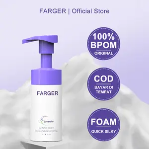 BPOM【Bisa COD】FARGER Asam amino pembersih ringan mousse/Mencerahkan warna kulit/Mengecilkan pori-pori/ Facial Cleansing Facial Cleanser/Membersihkan pori-pori untuk mencegah jerawat/Tekan untuk membuat busa/pembersih wajah/Penghapus riasanFacial Foam 100g