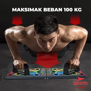 SPEEDS Push Up Board Push Up Stand Alat Push Up Portable Gym Fitness 069-5