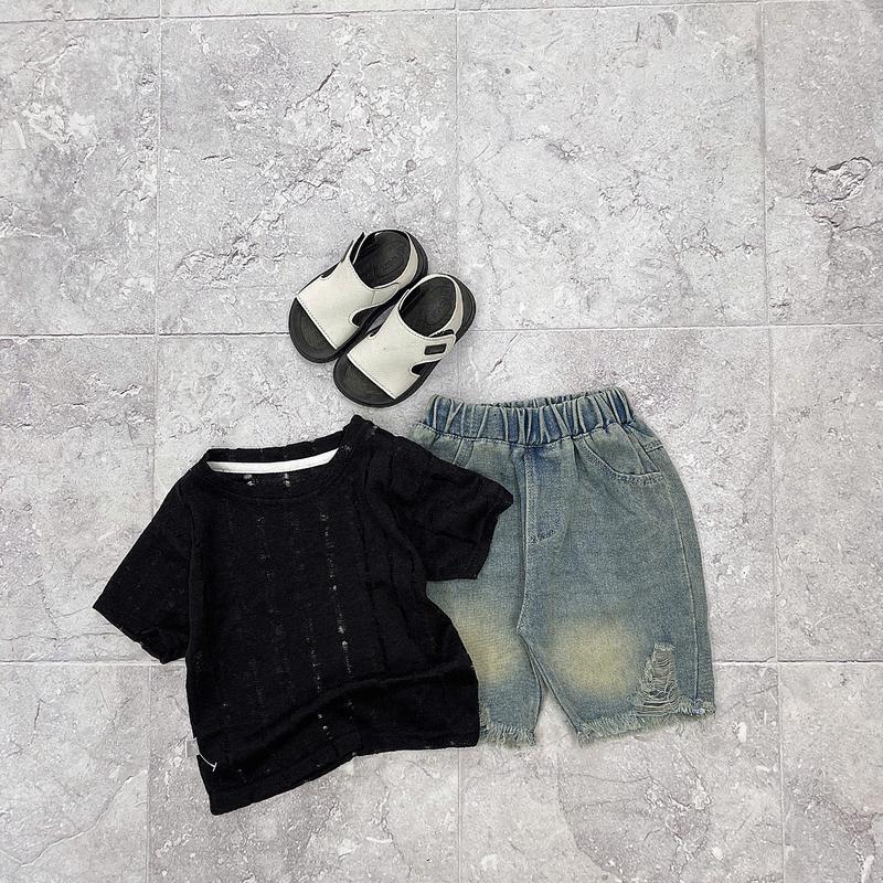 Bộ Cộc Áo Phông Lưới  Phối Quần Jean Và Quần Kaki Cho Bé Trai Từ 8-26kg [ Shop Linh Kids 88 ]