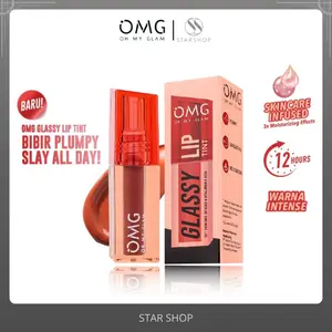 OMG Oh My Glam Glassy Lip Tint LIPTINT Gloss Bibir Kosmetik