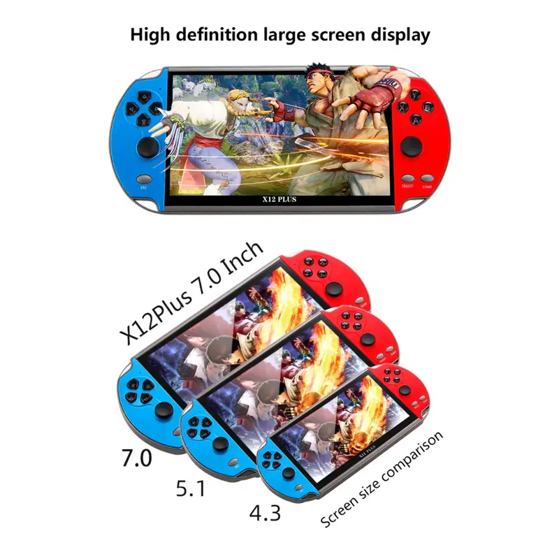 Gamepad Konsol Game PSP X7 Screen Besar 5.1 Inch 8G 1