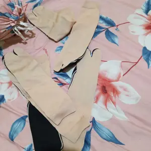 GAS - 3 Pasang Kaos Kaki Jempol Tebal & Premium Hitam | Kaos Kaki Muslimah Panjang Anti Selip untuk Umroh & Harian | Bahan Lembut Elastis & Nyaman | Aksesoris Fashion Wanita Terbaru | Hemat & Nyaman