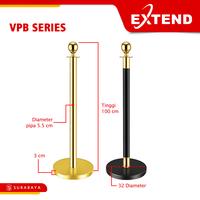 Gambar Extend Tiang Pembatas Antrian Antrean VIP Emas Gold Besi Steel Queue Line Pole Tali Bludru Velvet Stand VPB Series - Tiang Steel dari Foyu Photo Kota Administrasi Jakarta Selatan 3 Tokopedia
