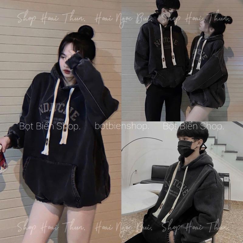   Nỉ_nhung  Áo Hoodie loang whas thêu chữ xịn siêu to sang chảnh bảo hành không xù vải 