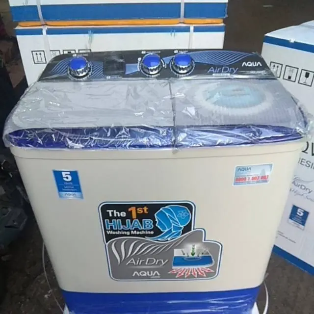 Mesin cuci 2 tabung Aqua Sanyo 9kg QW-950XT 4