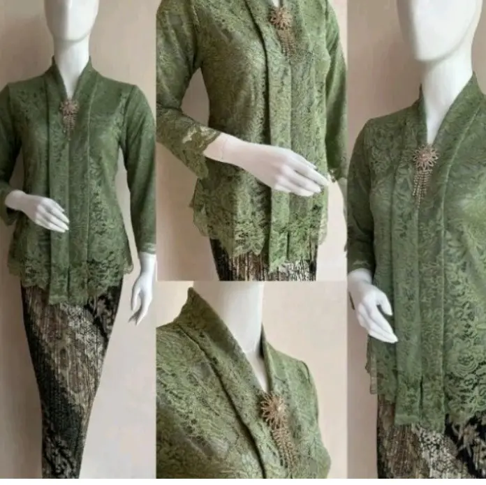 kebaya kartini pendk/kebaya burkat/kebaya wisuda Brokat Baju