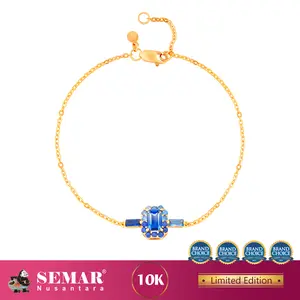 Gelang Emas Orola Serenity Emerald Bracelet Collection Gold 10K Semar Nusantara - Limited Edition