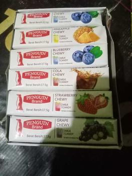 Product Review of FRUITY CHEWY TOFFEE PERMEN PINGUIN [1 BOX ISI 30 PCS] from y**0 0