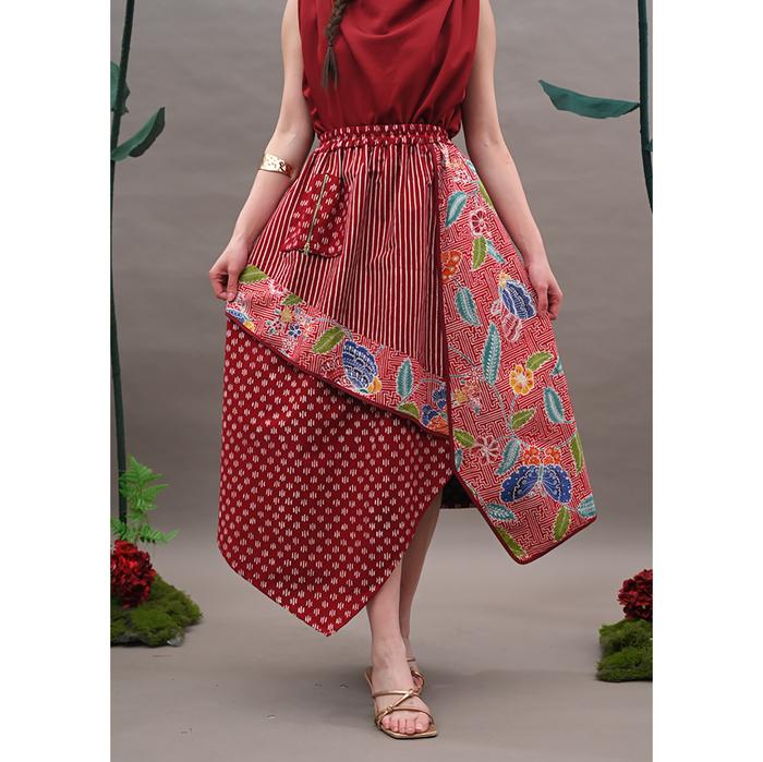 Gambar NONA RARA - Vini Encim CNY P0656, Rok batik wanita modern - ALL SIZE dari Nona Rara Batik Kota Administrasi Jakarta Timur Tokopedia