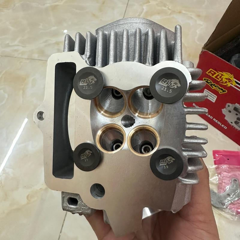 ĐẦU REDLEO 4VALE XUPPAP 19/21.5 CNC PORTING MIỆNG BERY CHO WAVE DREAM 67