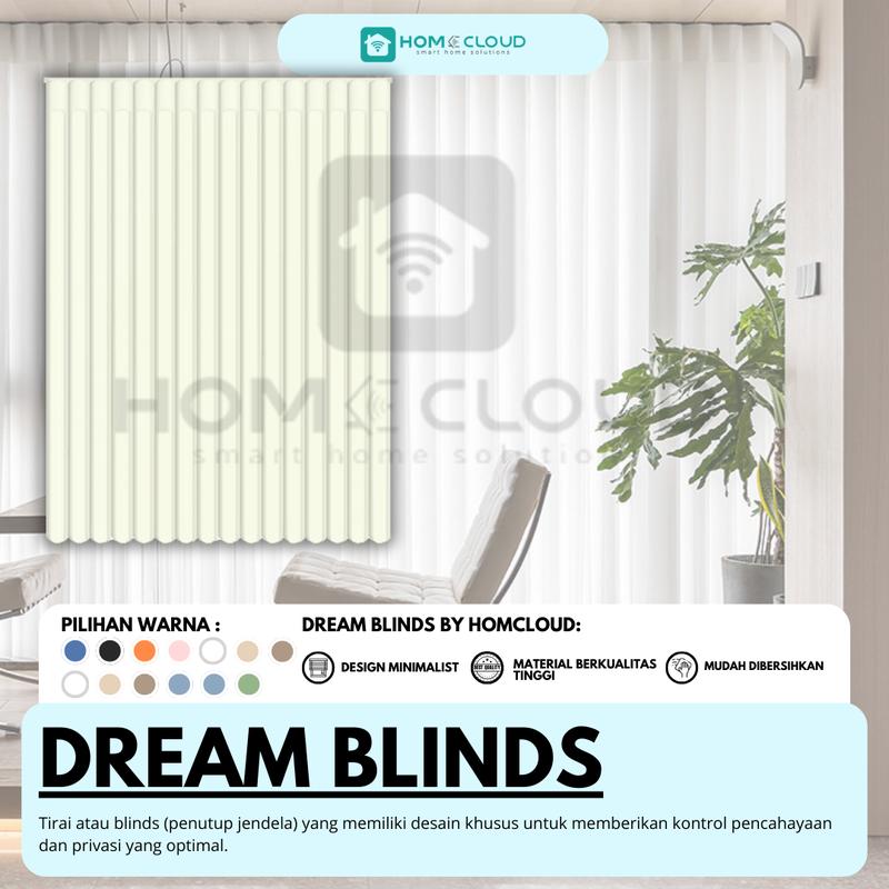 TIRAI CUSTOM - Dream Blinds otomatis Phantom Blinds Tirai Vertikal - Tirai Gulung - Gorden Kantor Gorden Blinds 0