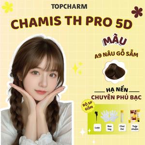 Nhuộm tóc Nâu Gỗ Mộc Mạc A9 Phủ Bạc Chamis TH Pro Kem Nhuộm Tóc 5D Màu Thời Trang Không Cần Tẩy Dưỡng Tóc Nữ Chuẩn Salon Găng Tay Oxy